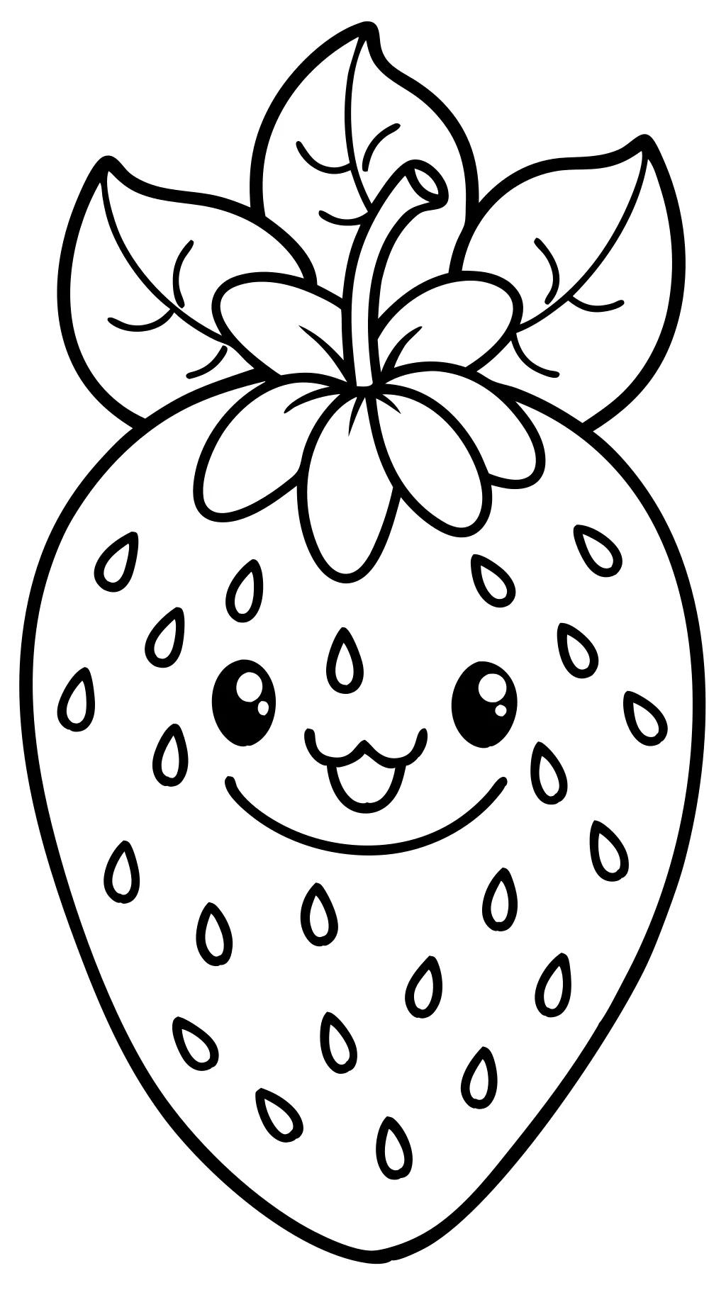 coloriages imprimables aux fraises